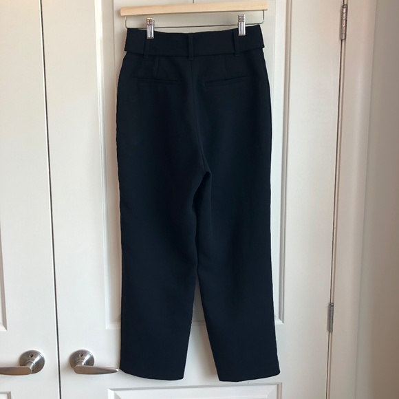 Aritzia Wilfred Tie-Front Pant Japanese Crepe Black 2 - MEASUREMENTS IN LISTING - Picture 6 of 9